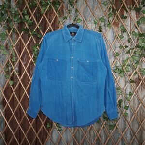 Medium - Vintage Y2K high Sierra corduroy faded 1990s shirt